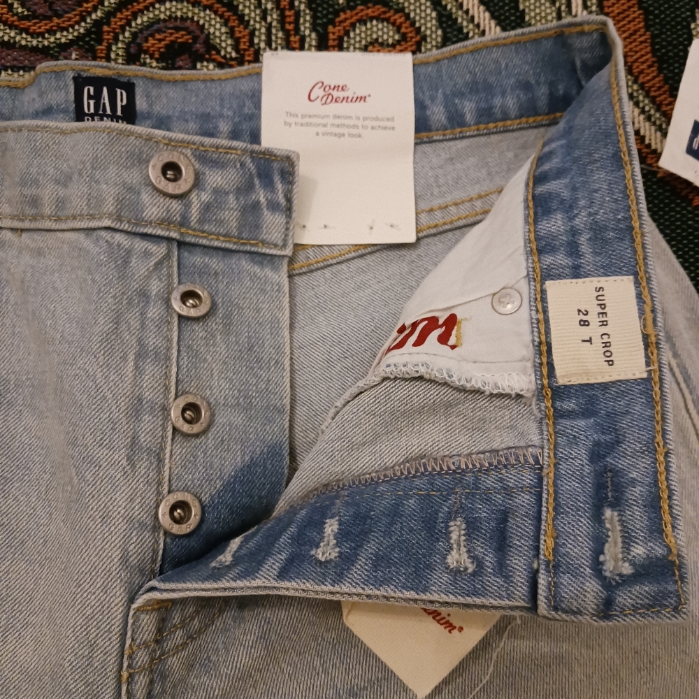 NWT Gap x Cone Denim Super Crop Jeans 28T